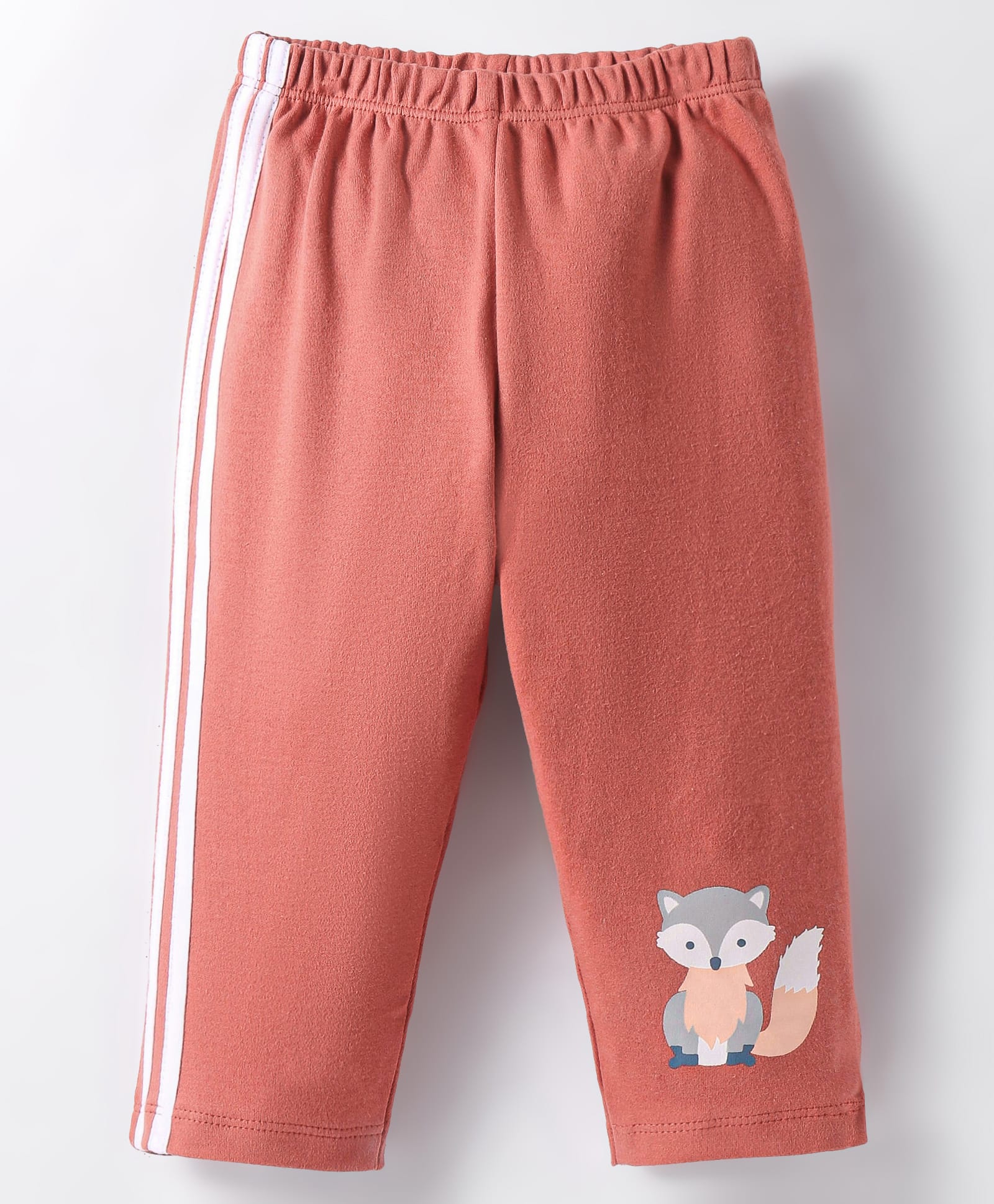 Tango Interlock Knit Full Length Lounge Pant With Fox Print - Coral-picture-10