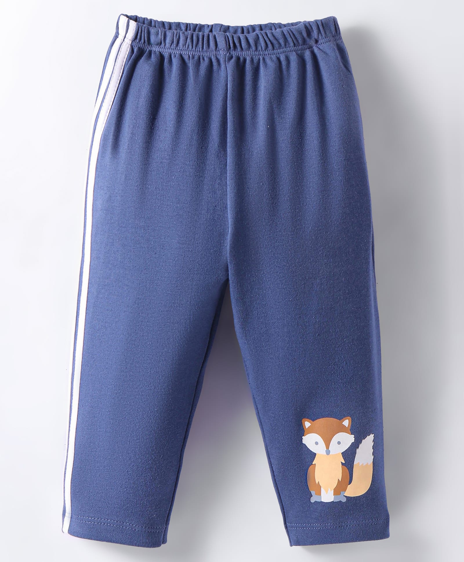 Tango Interlock Knit Full Length Lounge Pant With Fox Print - Royal Blue-picture-24