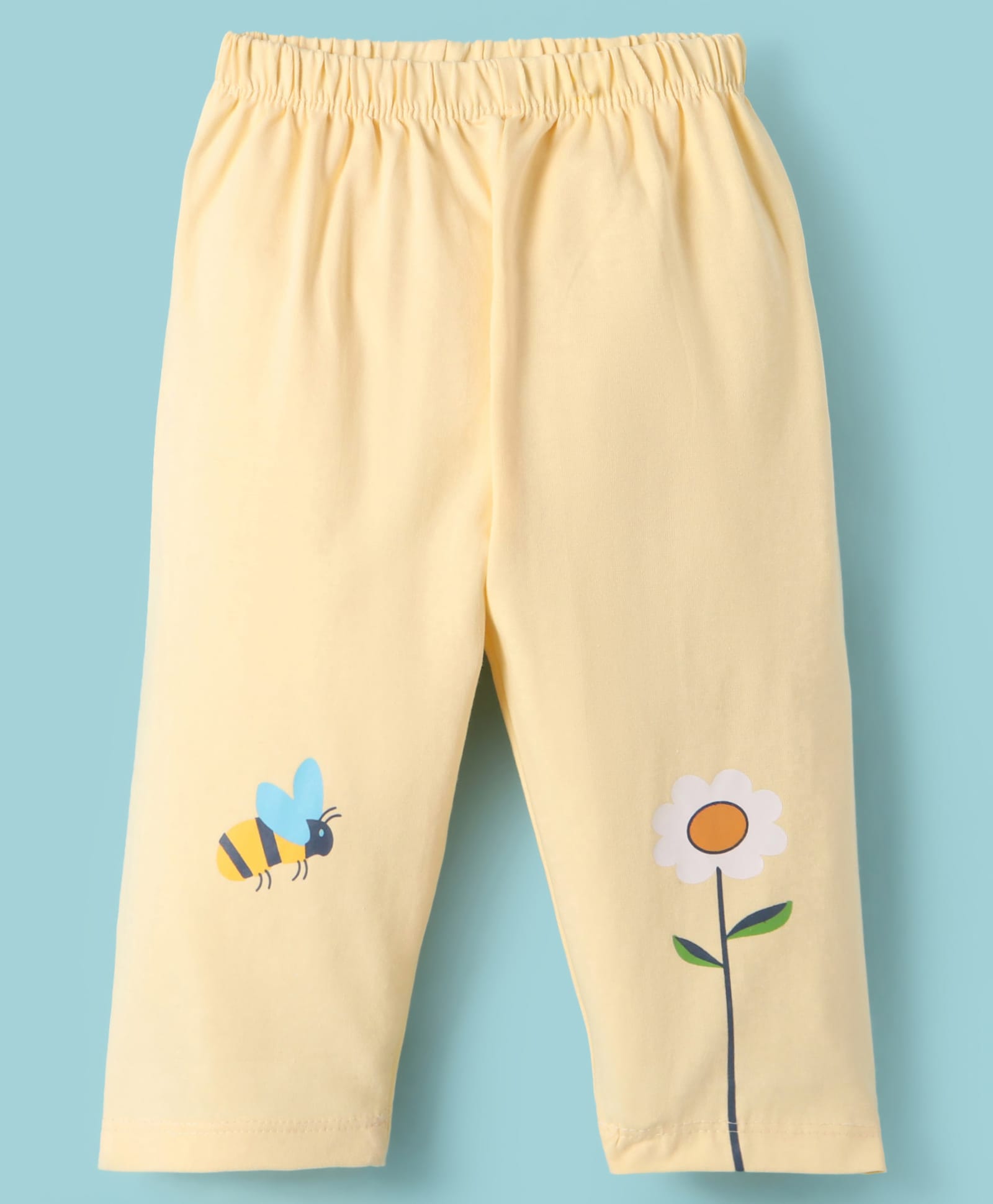 Tango Interlock Knit Full Length Lounge Pant with Floral Print - Yellow-picture-27