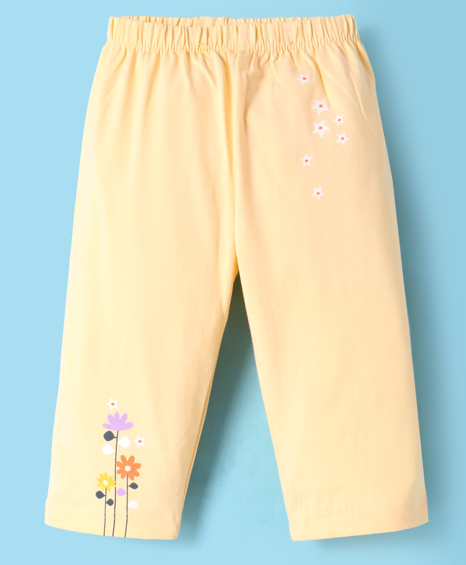 Tango Interlock Knit Full Length Lounge Pant with Floral Print - Light Yellow-picture-21