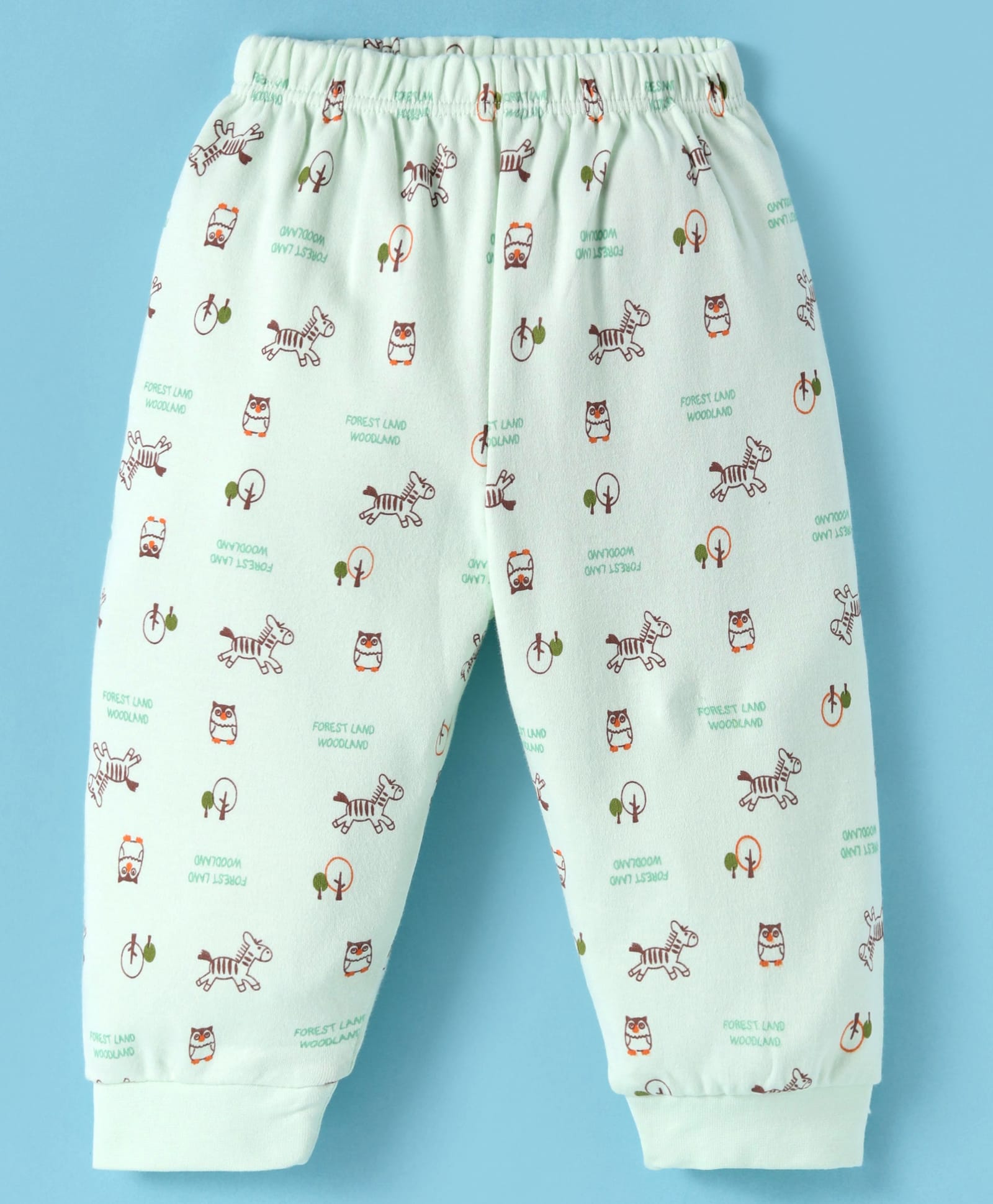 Tango Interlock Knit Full Length Lounge Pant with Animal Print - Sea Green-picture-36