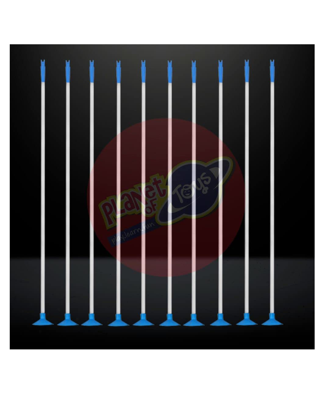 Planet of Toys 10 Spare Arrows for Archery Set | Target Game for Kids | Indoor & Outdoor Fun - Blue-picture-37