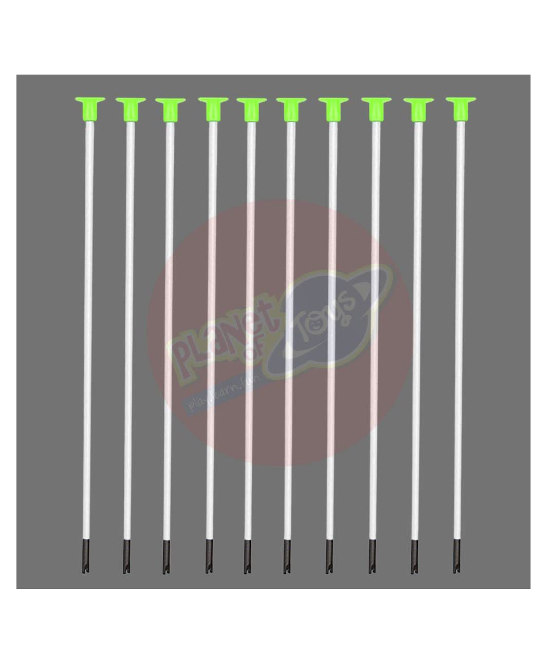 Planet of Toys Archery Set Spare Arrows | Indoor & Outdoor Target Game for Kids (10 Pcs, Green)-image-31