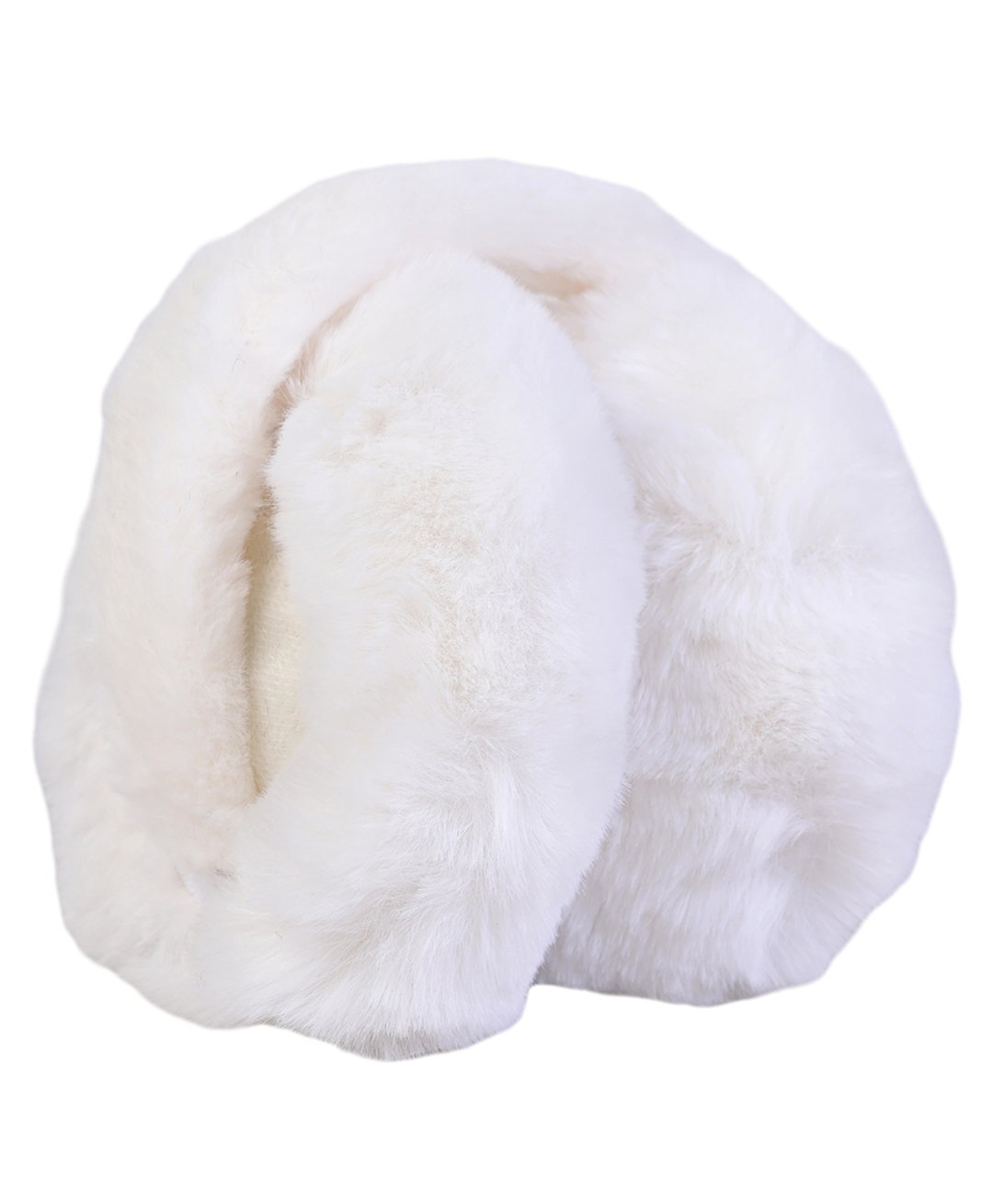 Kid-O-World Fur Solid Folding Earmuffs - White-picture-17