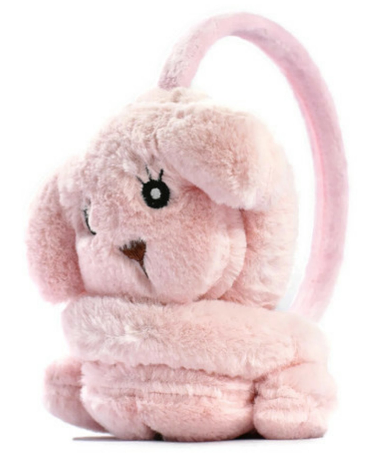 ZQBIEE Fur Dog Designed Winter Earmuffs - Pink-picture-16