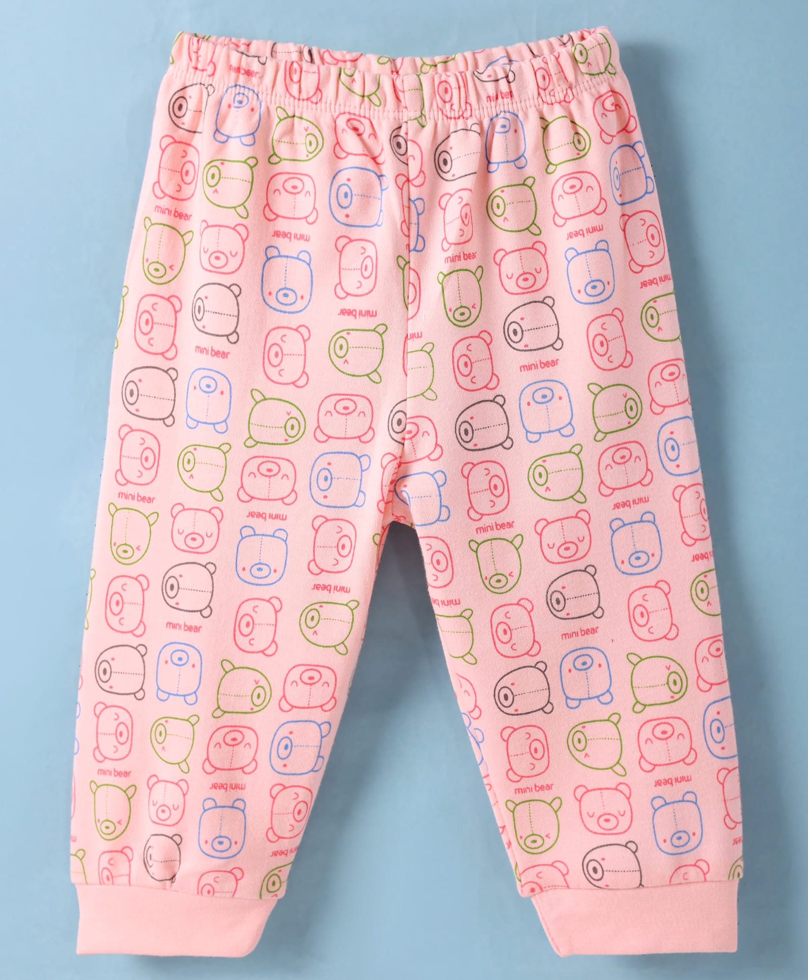 Tango Interlock Knit Full Length Bear Printed Lounge Pant - Pink-picture-38