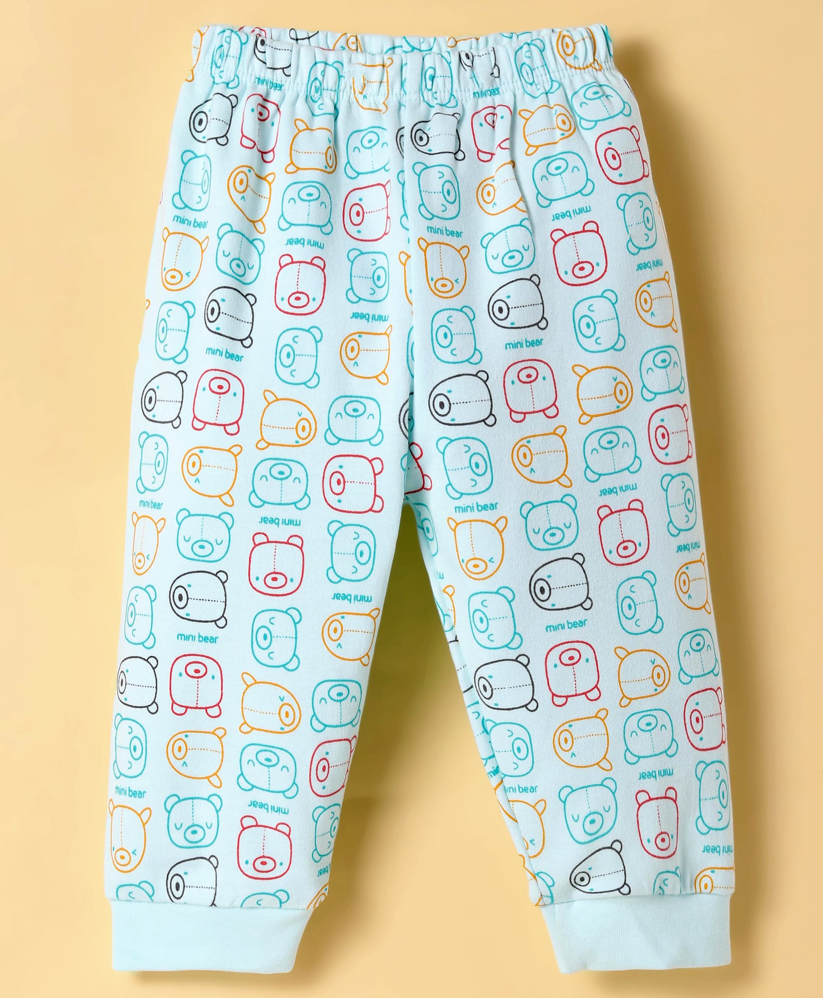 Tango Interlock Knit Full Length Bear Printed Lounge Pant - Light Blue-picture-25