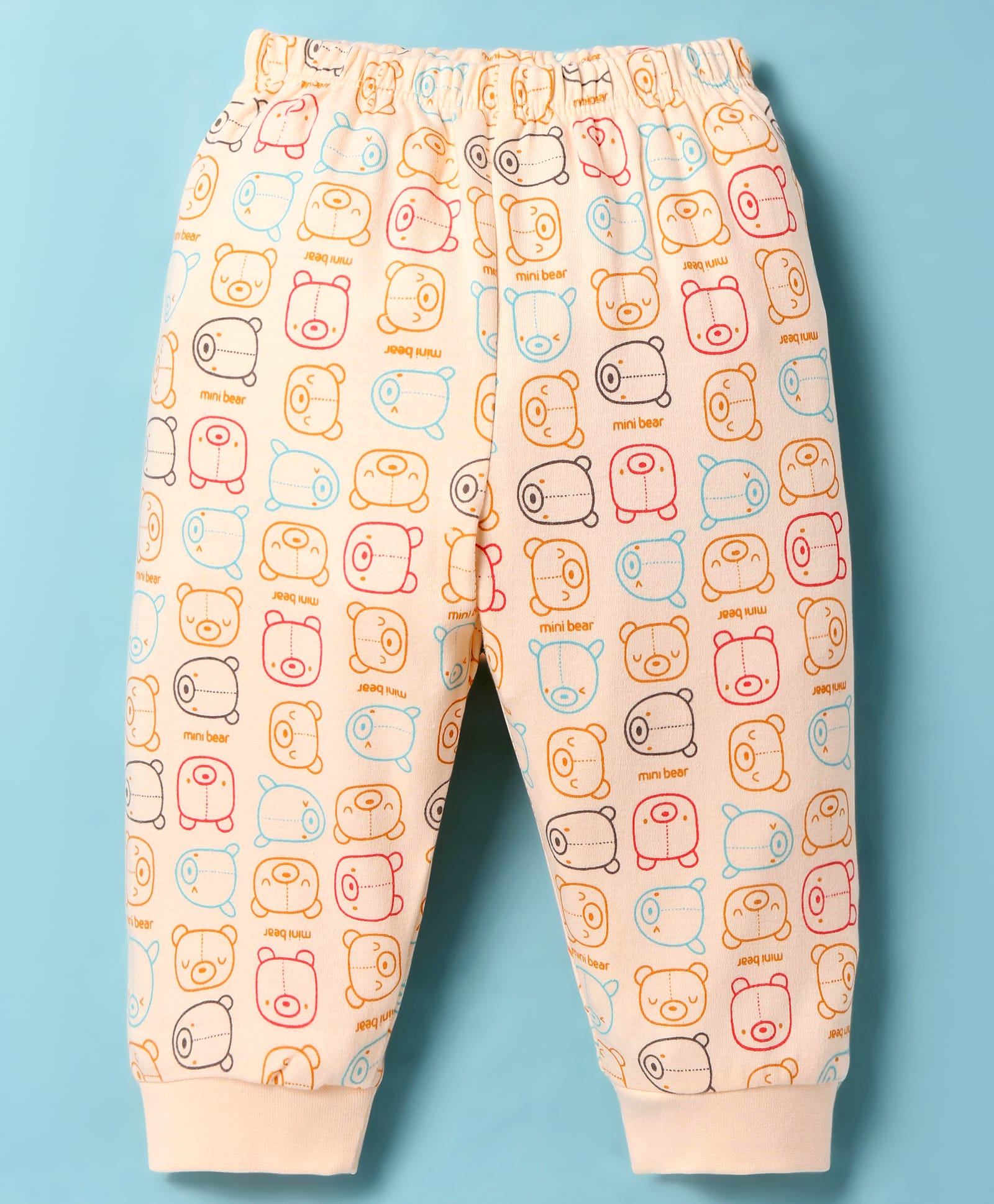 Tango Interlock Knit Full Length Bear Printed Lounge Pant - Cream-picture-14