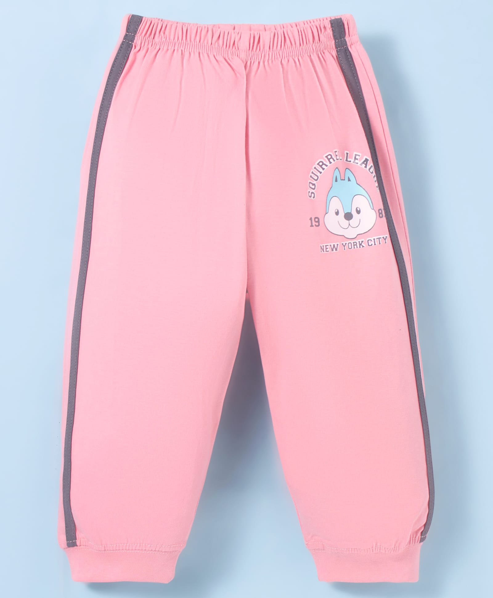 Tango Single Jersey Knit Full Length Lounge Pant with Text Print - Pink-picture-30