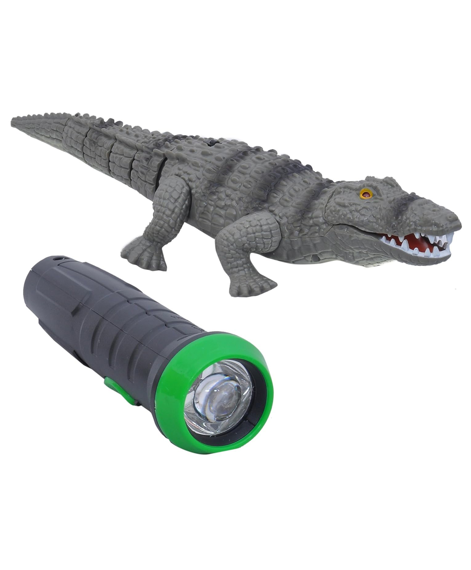 SANJARY Light-Sensor Realistic Remote Control RC Crocodile Toys color design may vary-image-15