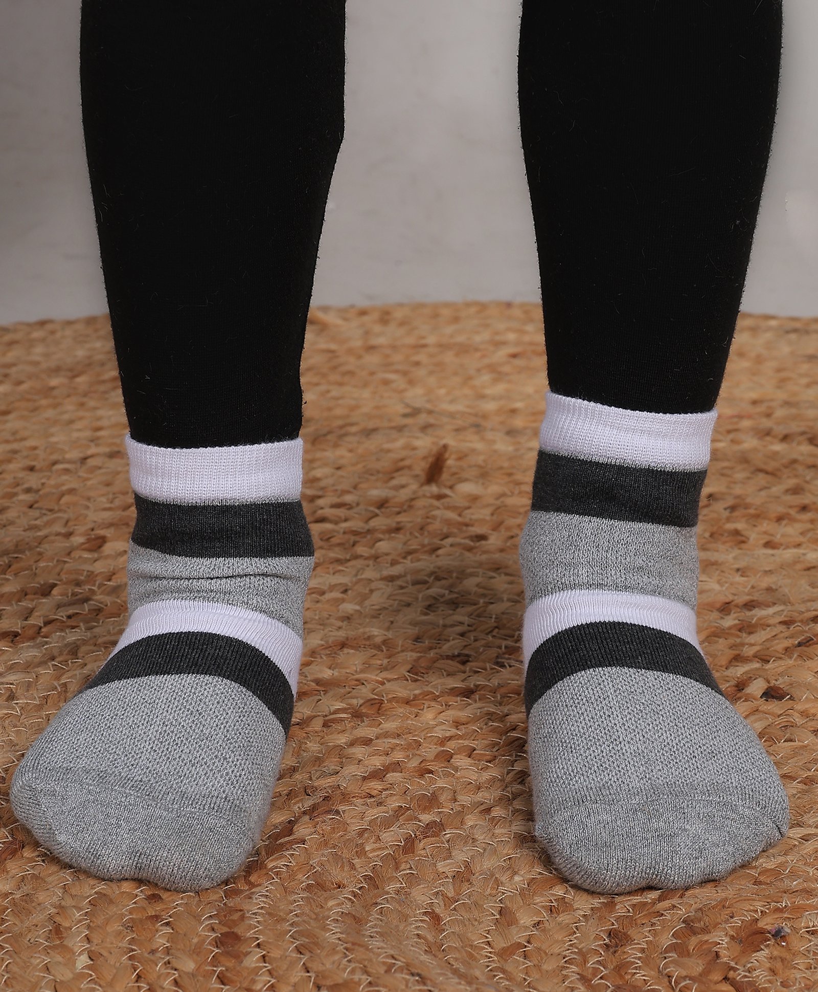 Zikku Cotton Striped Socks - Multi Colour-image-13