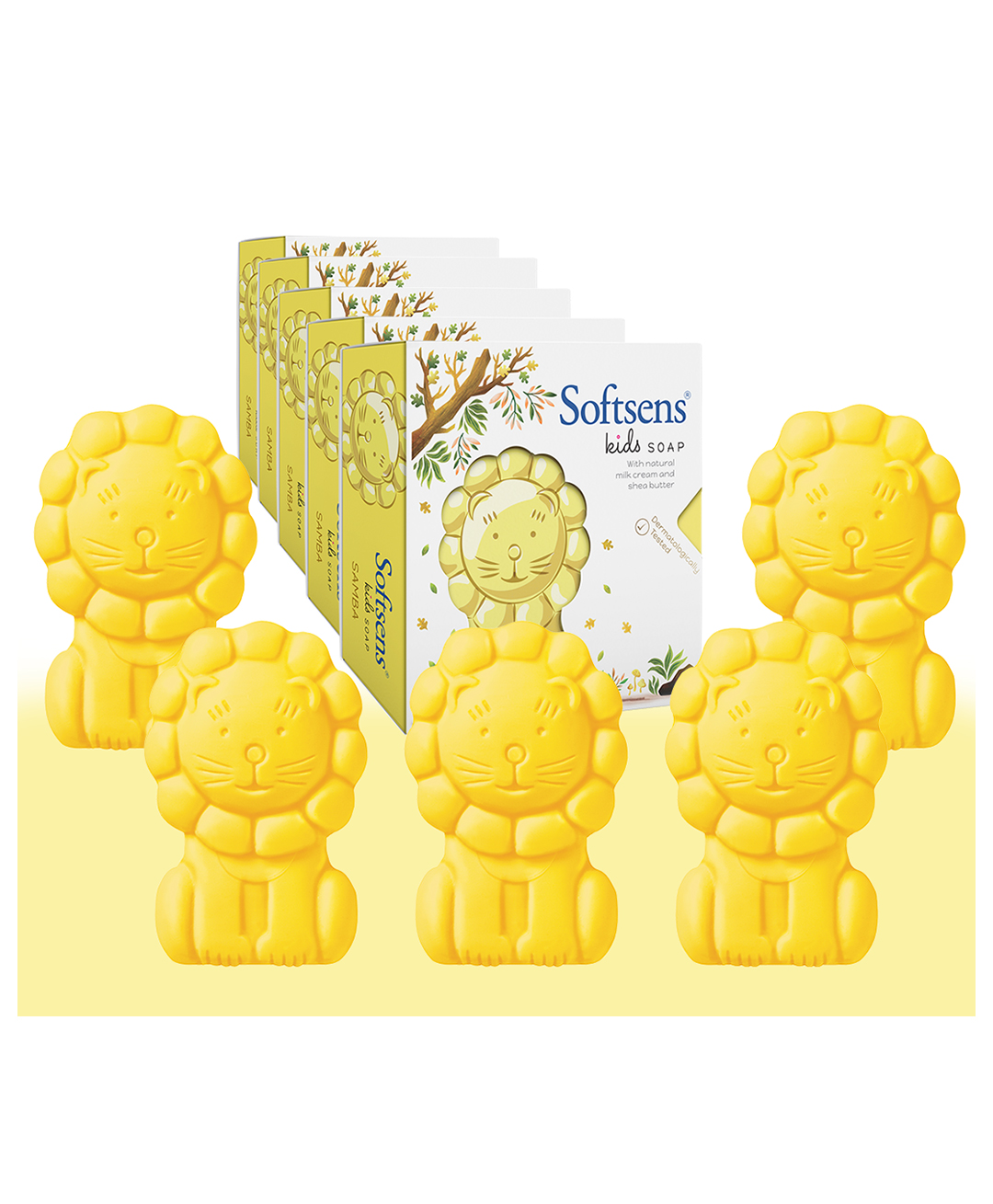 Softsens Samba the Lion Kids Soap(75g) - Pack of 5-picture-19