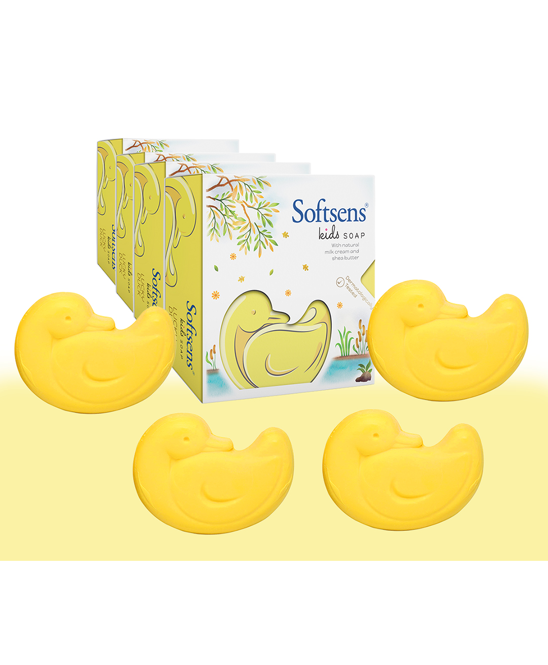 Softsens Lucky Duck Kids Soap(75g) - Pack of 4-image-20
