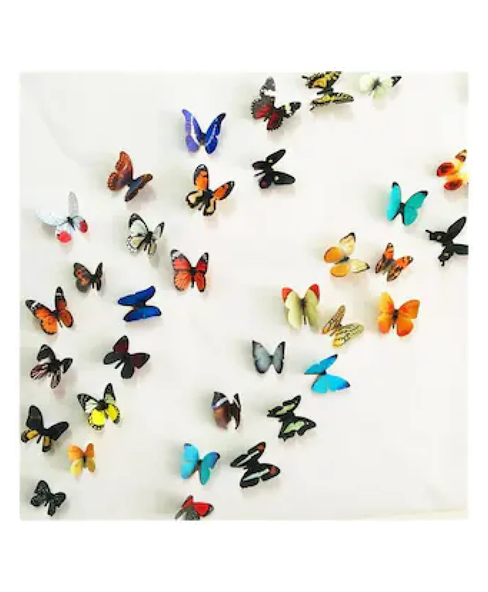 JAAMSO ROYALS 3D Butterflies Vinyl, 19 Pcs Butterfly Sticker Sheet , 29.7 CM.-image-13