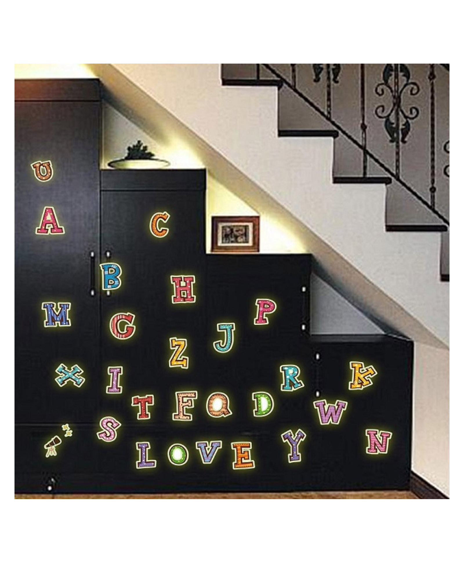 JAAMSO ROYALS Multicolor Kids Glow in the Dark Wall Sticker 32 cm-image-49