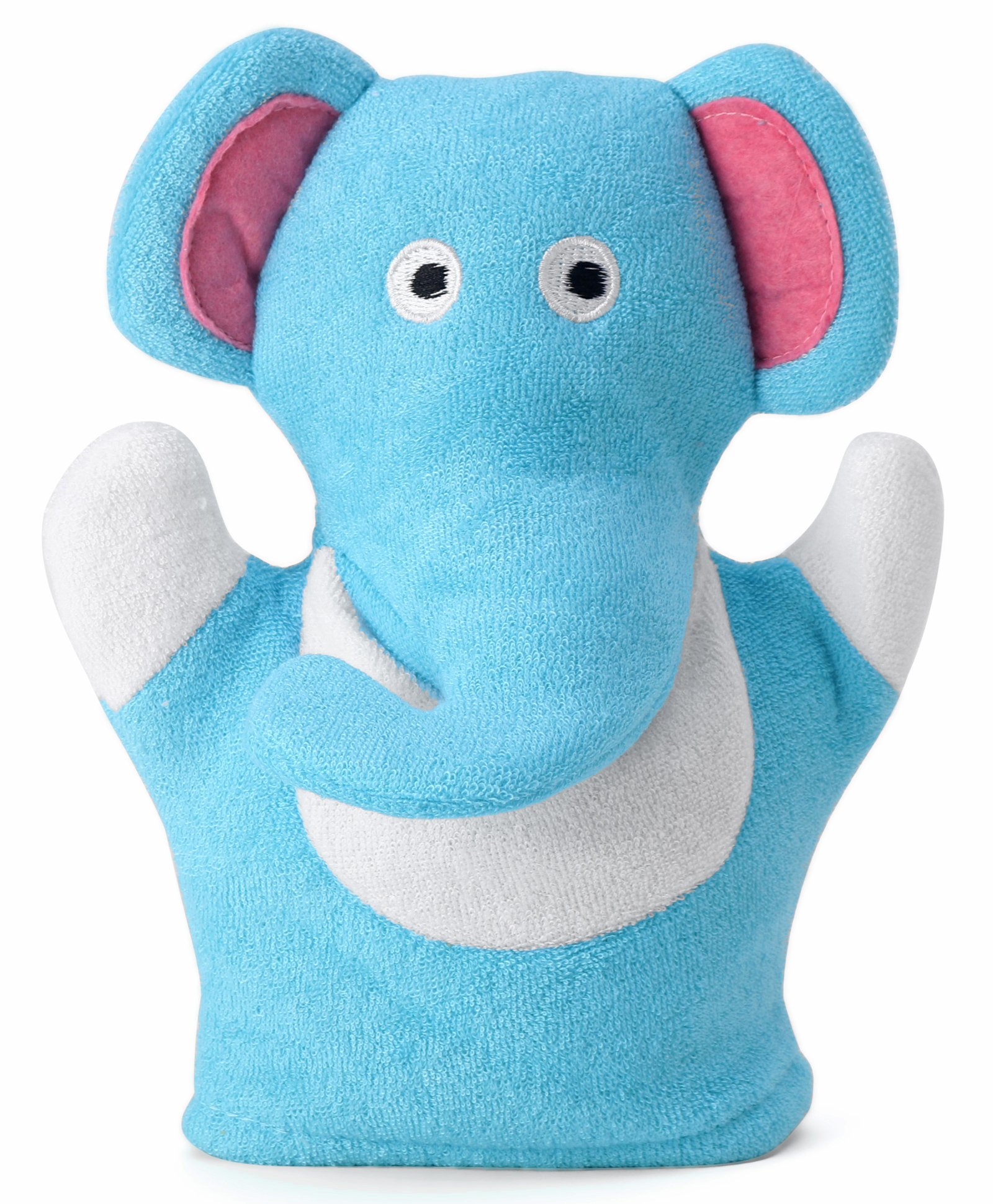 fab n funky Elephant Shape Bath Gloves - Blue-picture-27