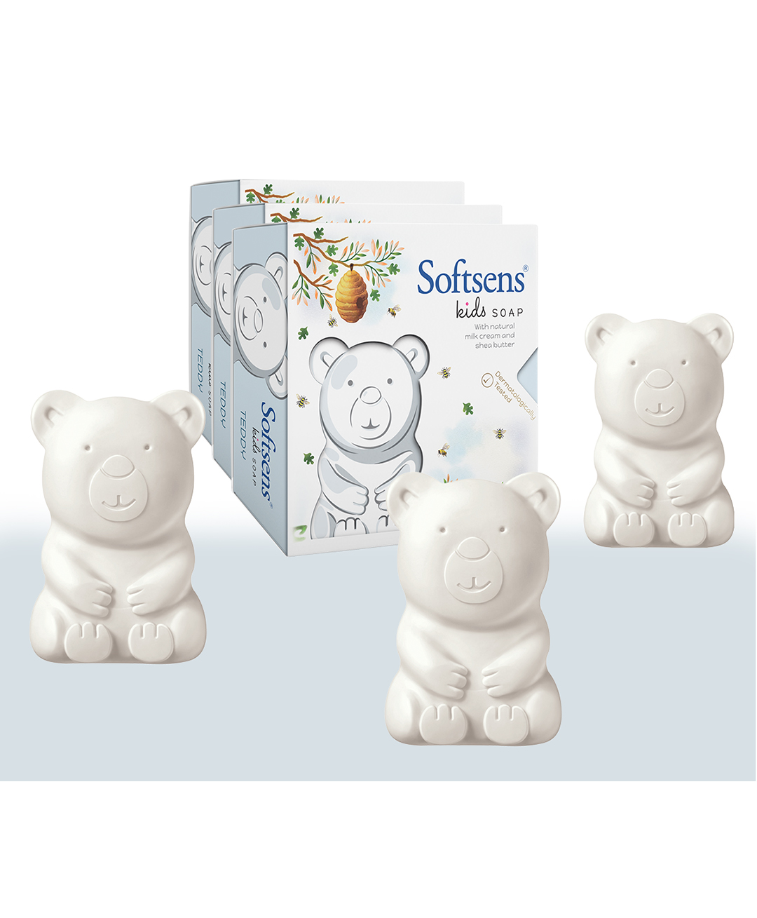 Softsens Teddy Bear Kids Soap (75g) - Pack of 3-picture-28