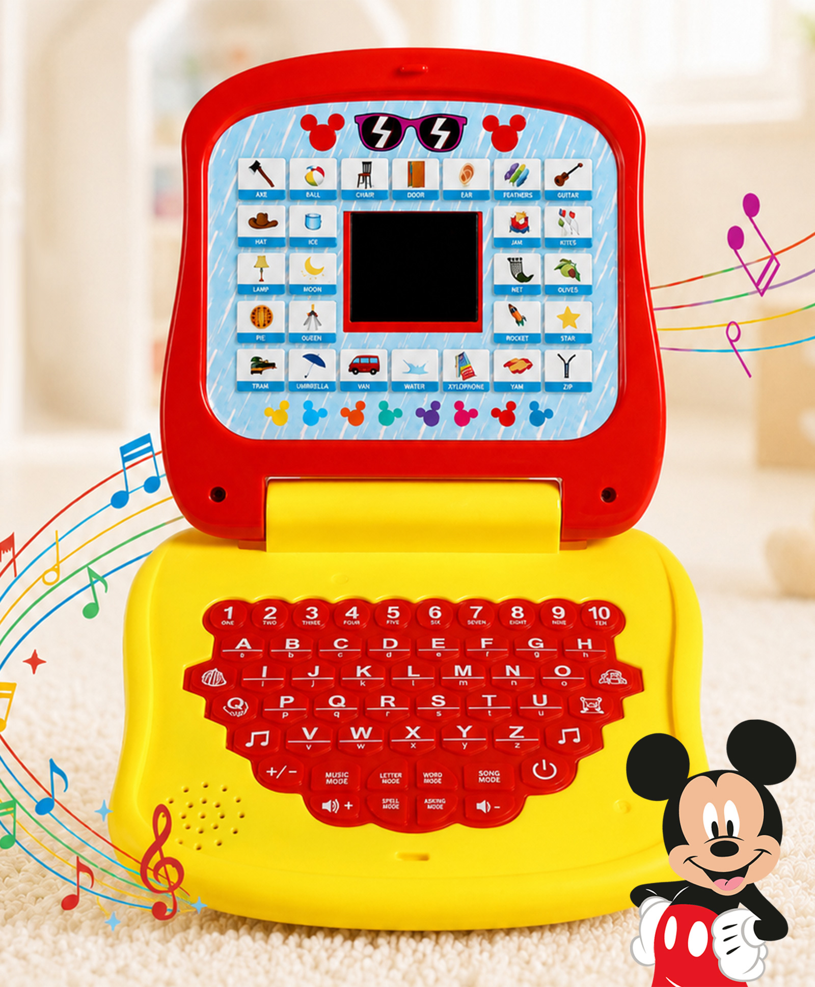 Babyhug Disney Frozen Educational Electronic Laptop with LED Screen for Kids| Computer Toy with Sound & Music| Alphabet & Number Learning| Activity Toy for 3+Yrs Boys & Girls| Best Birthday Gift-picture-10