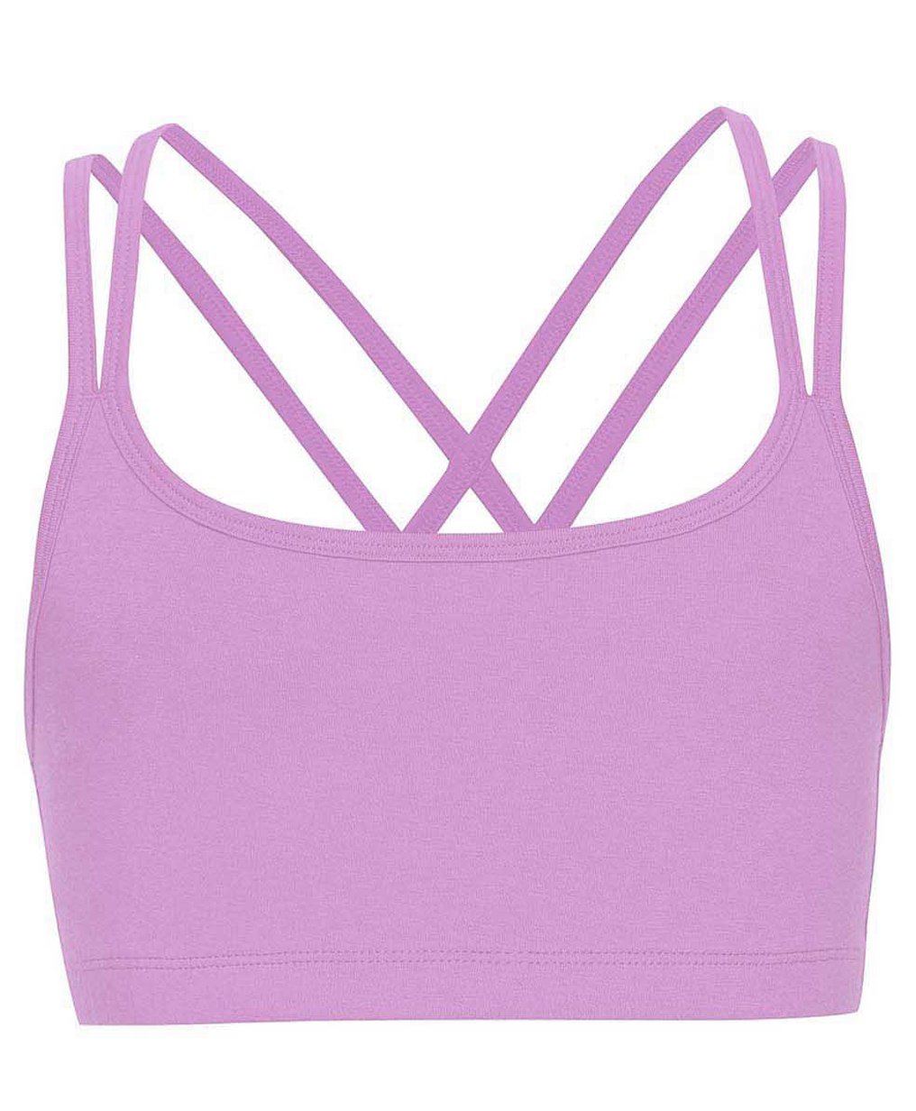 Charm n Cherish Sleeveless Solid Sports Bra - Purple-image-34
