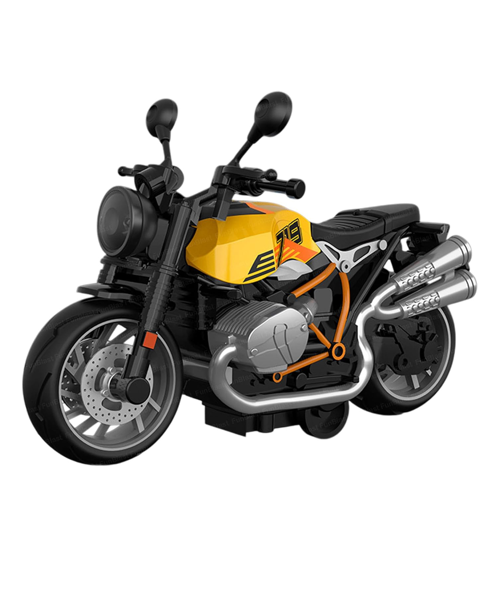 FunBlast Realistic Small Size Die Cast Motorcycle Toy for KidsMulticolor-picture-44