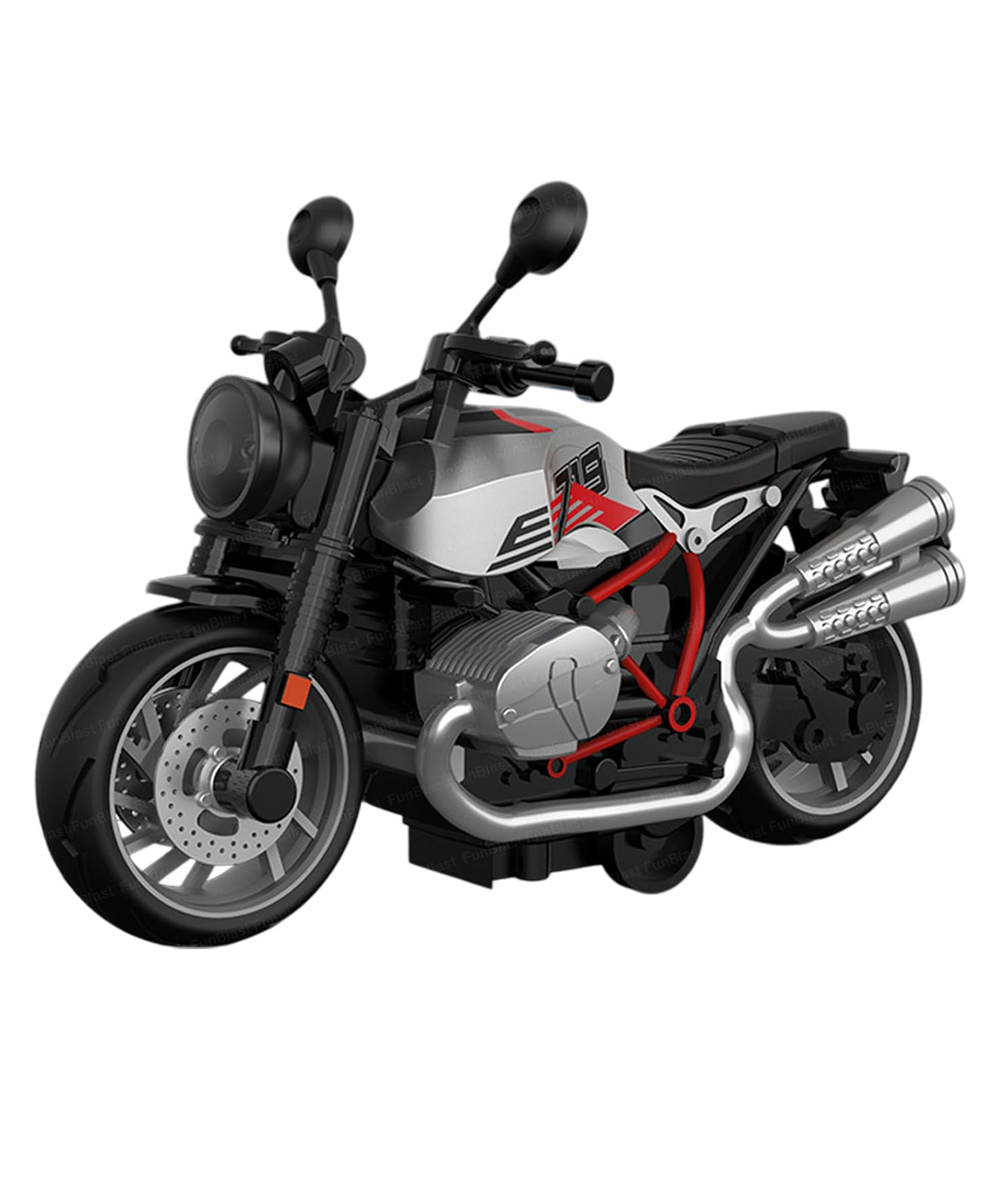 FunBlast Realistic Small Size Die Cast Motorcycle Toy for KidsMulticolor-picture-21