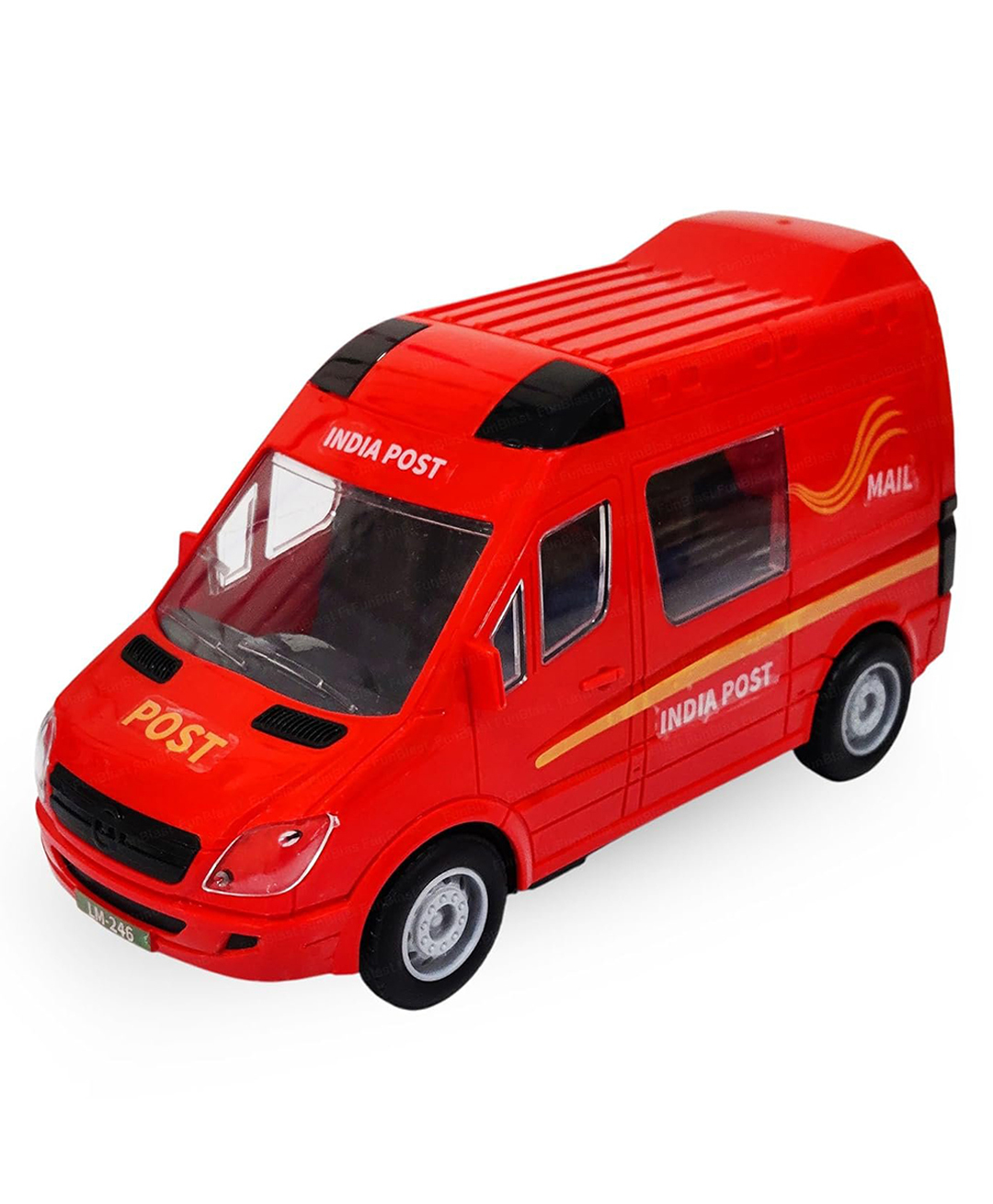 FunBlast Pull Back India Post Van Toy for Kids - Multicolor-picture-22