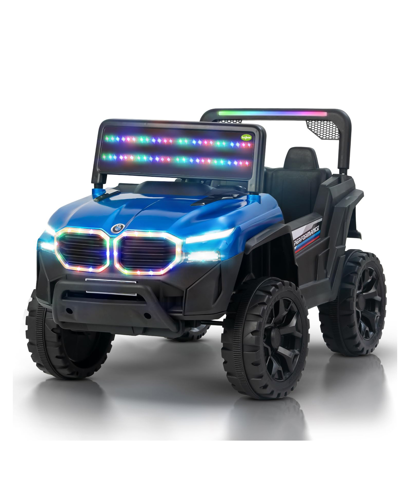 Baybee Alfton Pro Battery Operated Jeep for Kids, Ride on Toy Kids Car with RGB Lights & Music | Baby Big Battery Car | Rechargeable Electric Jeep Car for Kids (Blue)-image-26