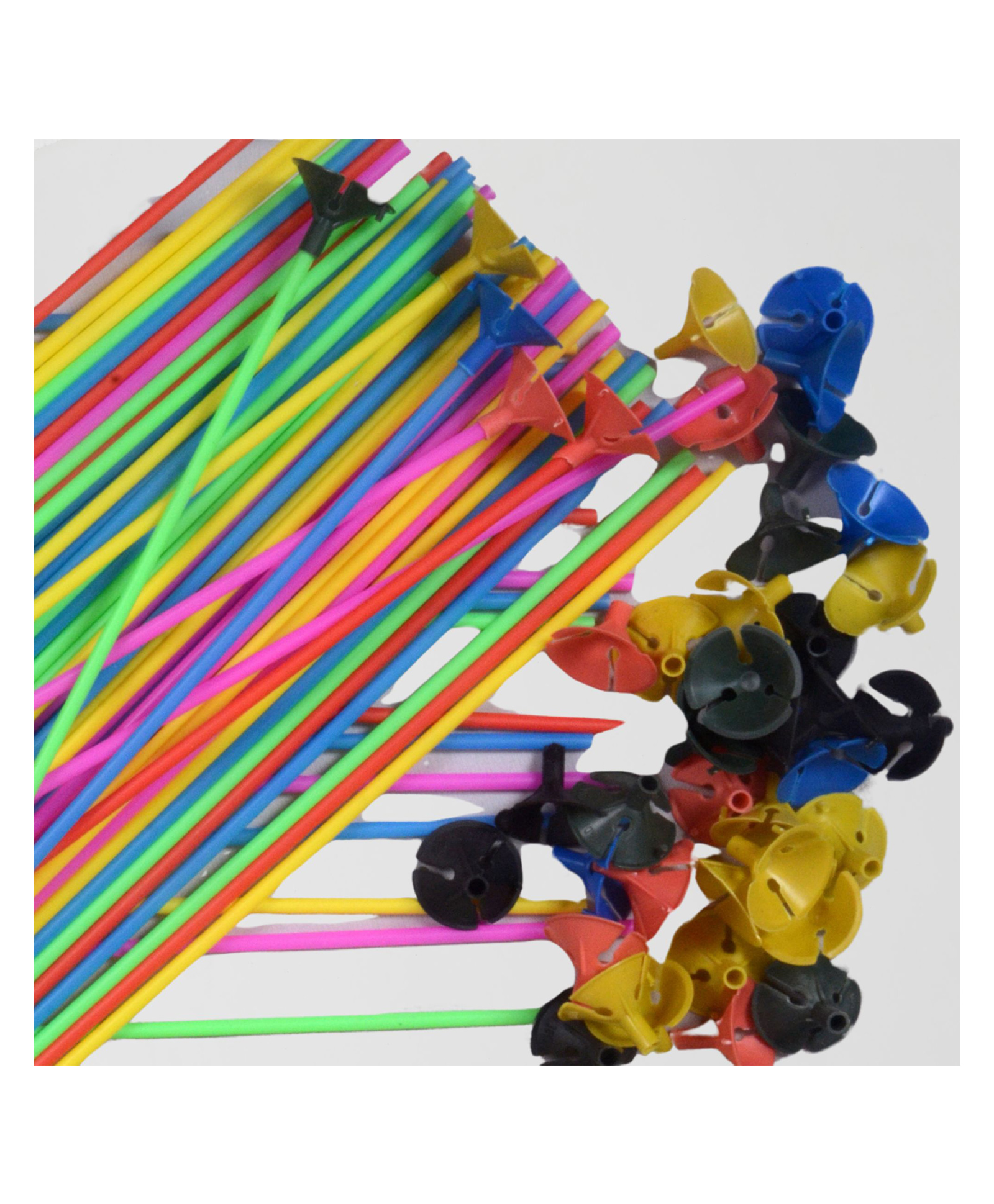 Party Anthem Balloon Sticks & Cups Multicolor - Pack of 50-image-44