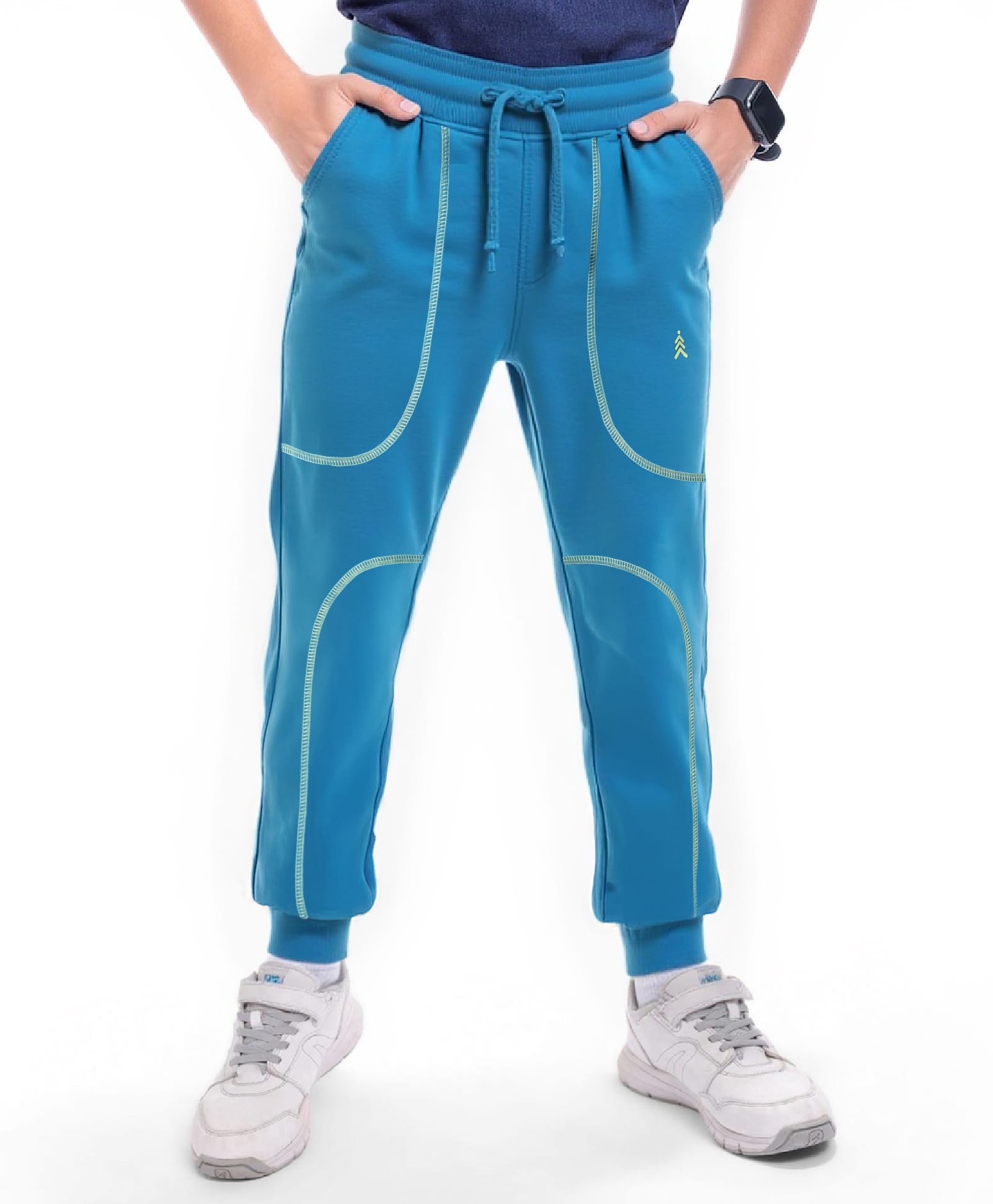 Pine Kids Knit Full Length Lounge Pant - Teal Blue-picture-22