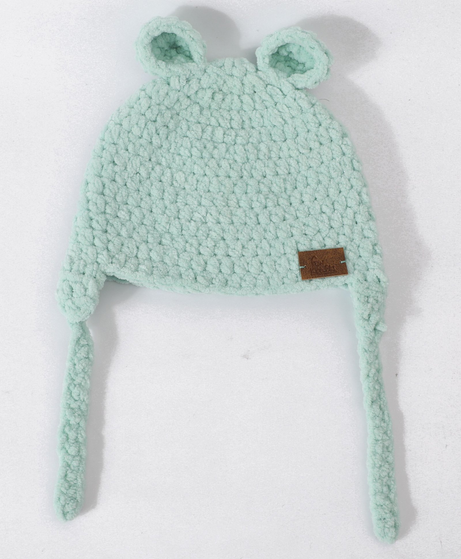 Funkrafts Wollen Knitted Handmade Solid Beanie Cap - Green-picture-30