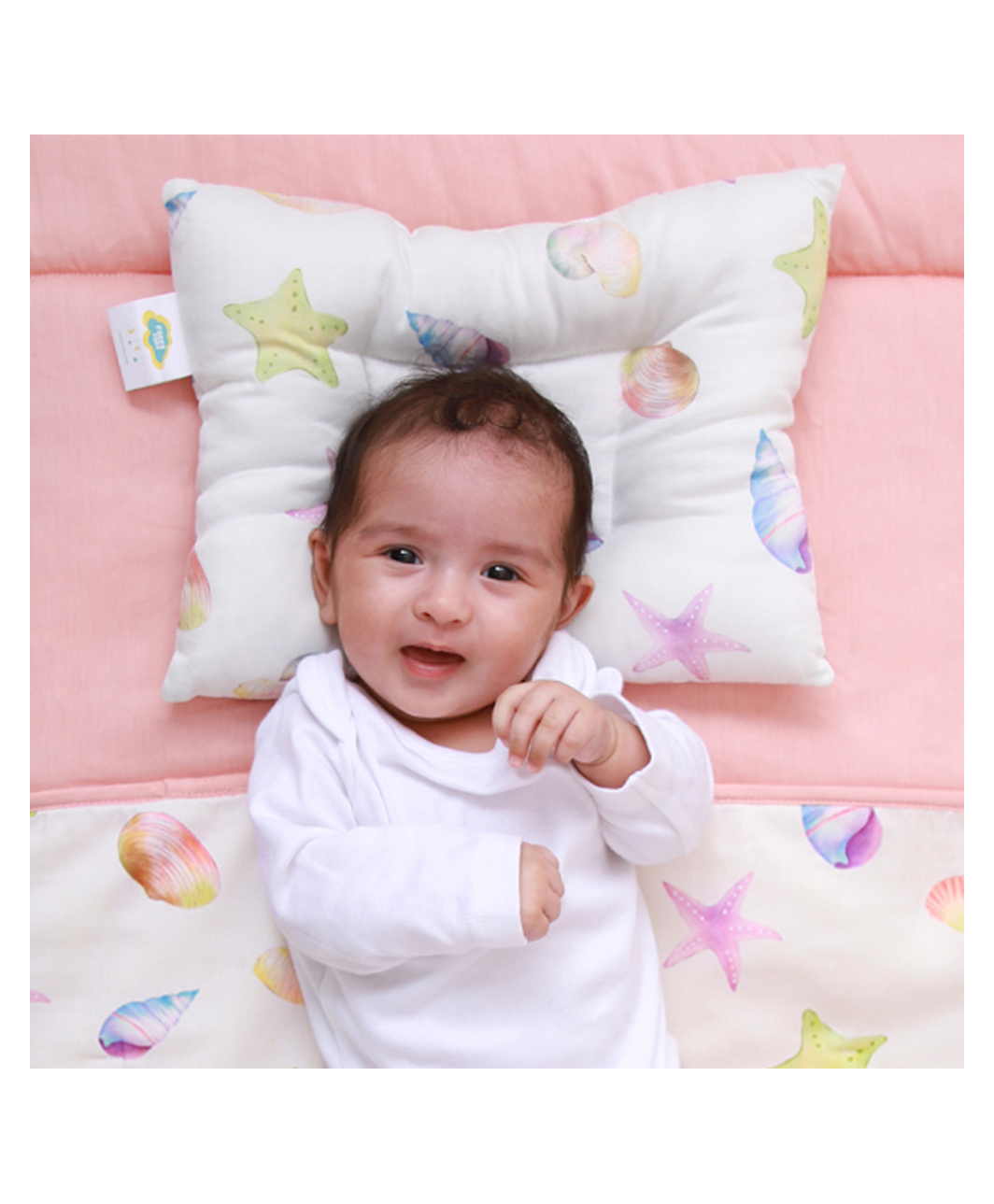 Fancy Fluff Organic Baby Head Nest -Sea Fantasy-picture-33