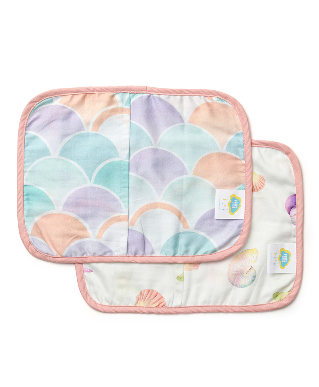 Fancy Fluff Set of 2 Organic Rai Pillow Cover - Sea Fantasy