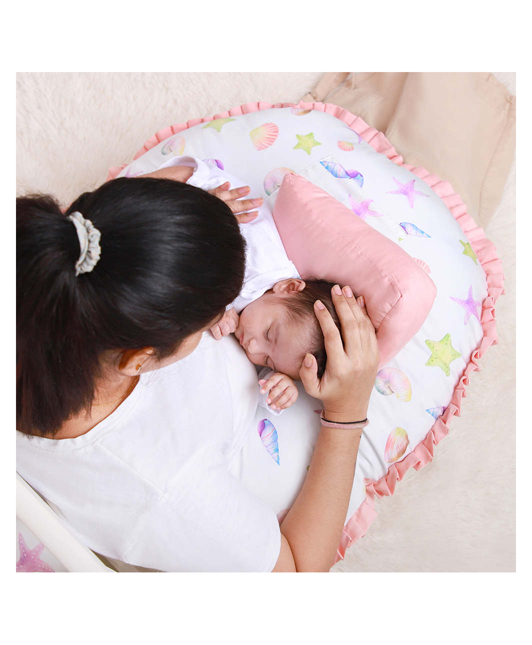 Fancy Fluff Organic Feeding Pillow + Support Pillow - Sea Fantasy-picture-26