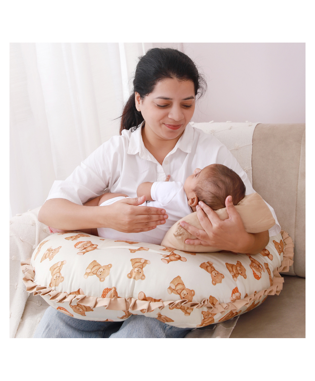Fancy Fluff Organic Feeding Pillow + Support Pillow - Cuddle Bear-picture-27
