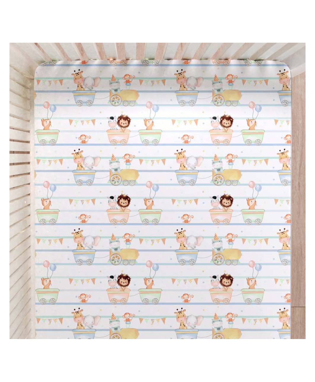 Fancy Fluff Organic Cot Bedsheet - Joy Ride-image-13