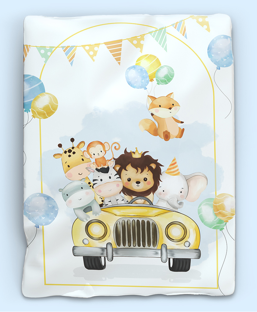 Fancy Fluff Organic Baby Comforter - Joy Ride-image-17
