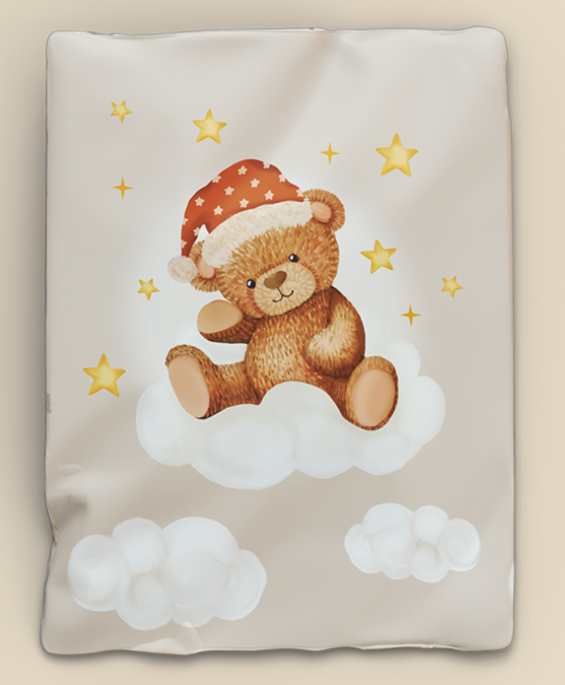 Fancy Fluff Organic Baby Comforter - Cuddle Bear-picture-19