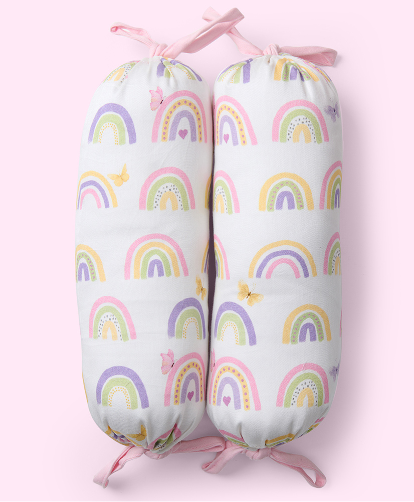 Fancy Fluff Set of 2 Organic Bolsters - Rainbow Derams-image-5