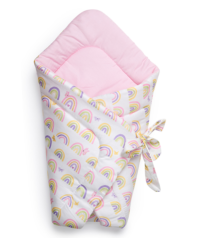 Fancy Fluff Organic Baby Wrap - Rainbow Dreams-image-2