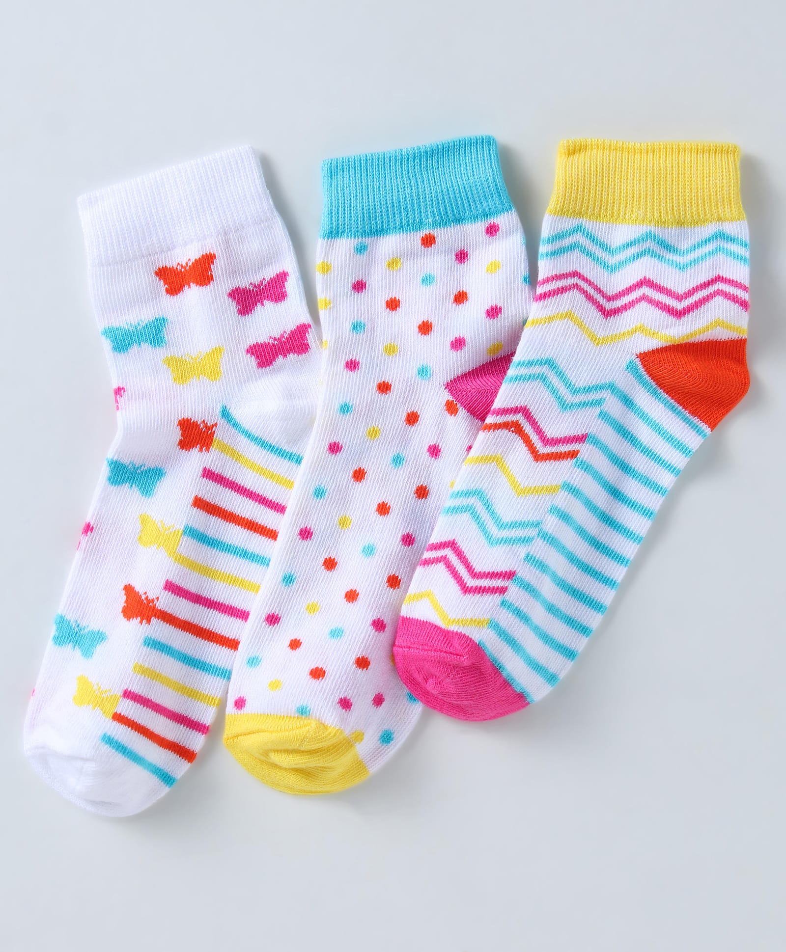 Pine Kids Ankle Length Socks withPolka Dots Design Pack Of 3 (Colour May Vary)-image-14