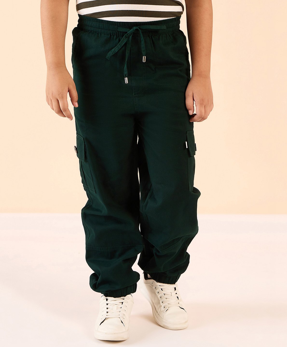 stylobug Stylo Bug Cotton Solid Cargo Pants -Green-picture-38