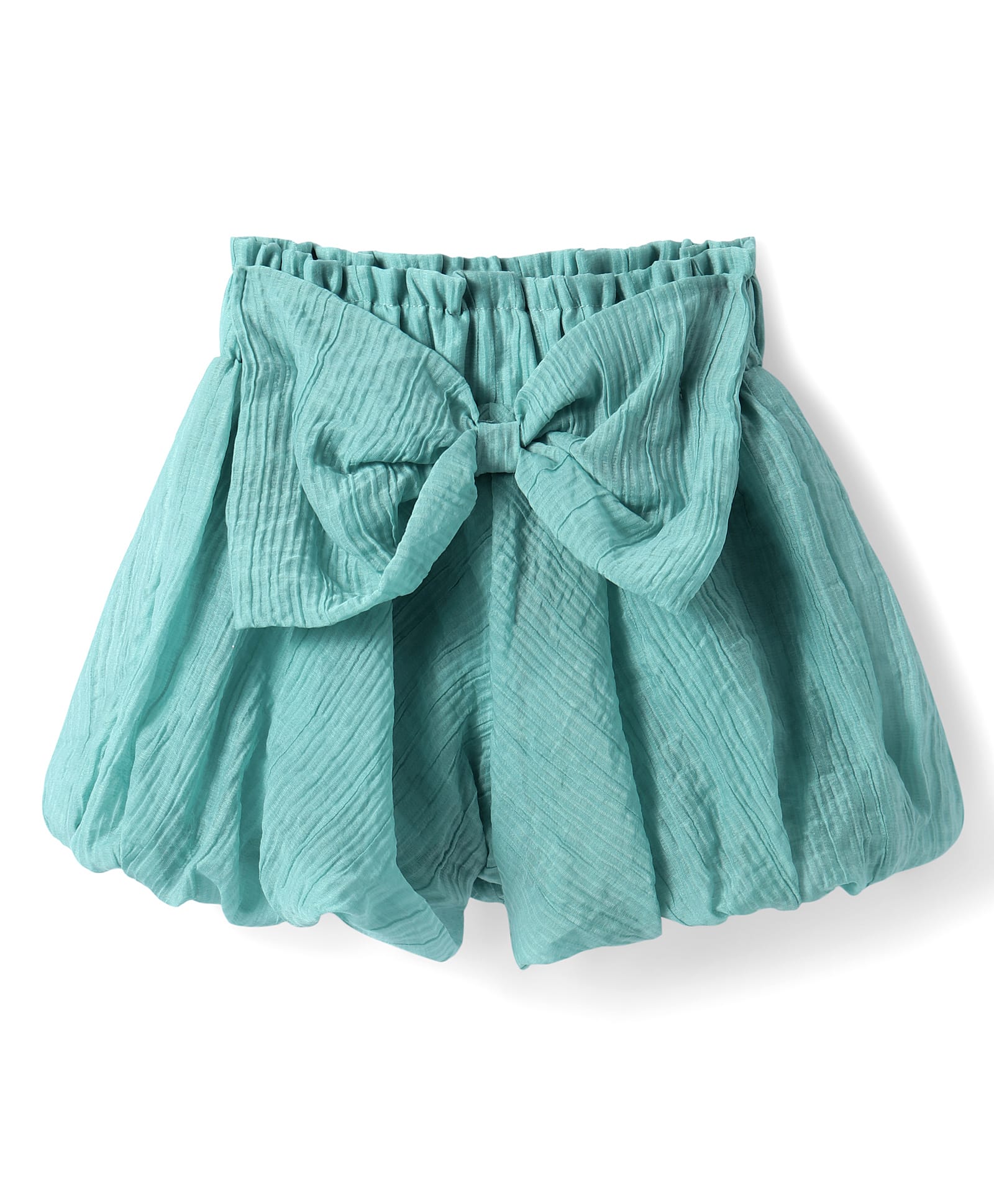 Mark & Mia Solid Color Shorts with Bow Applique - Mint-picture-12