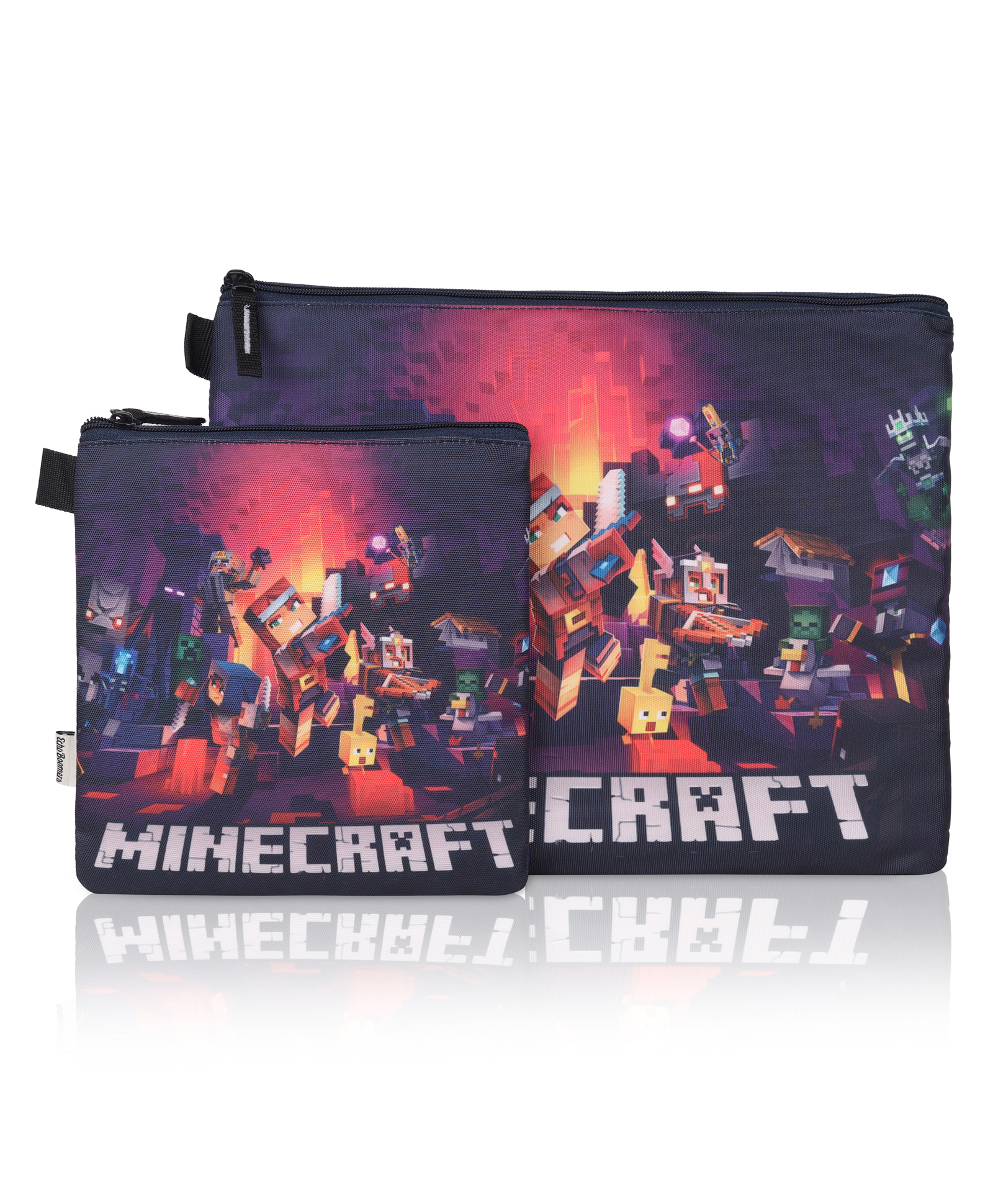 Echo Boomers New Twin Minecraft Game Printed Folder Set Jr. Water-Resistant Cushioned Padded for Kids and Travel-image-2