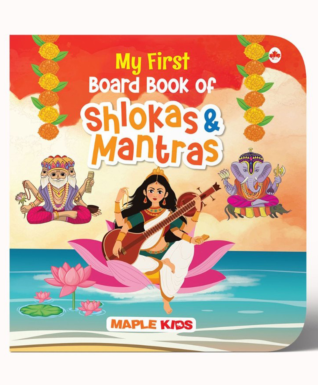 Shlokas and Mantras for Kids Illustrated Board Book for Children - English , Hindi , Sanskrit-image-9