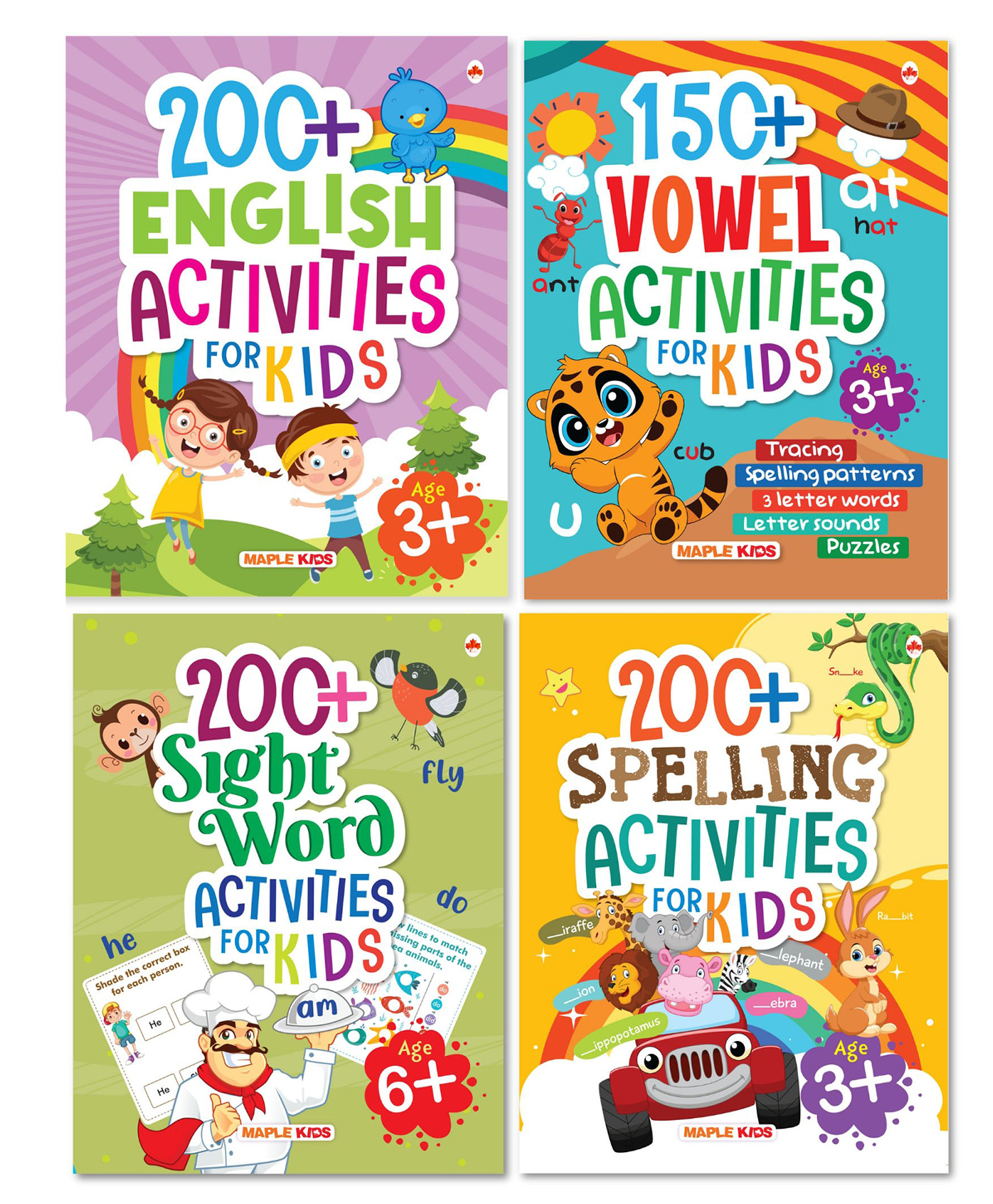 Activity Books for Kids Set of 4 Books - English-image-49