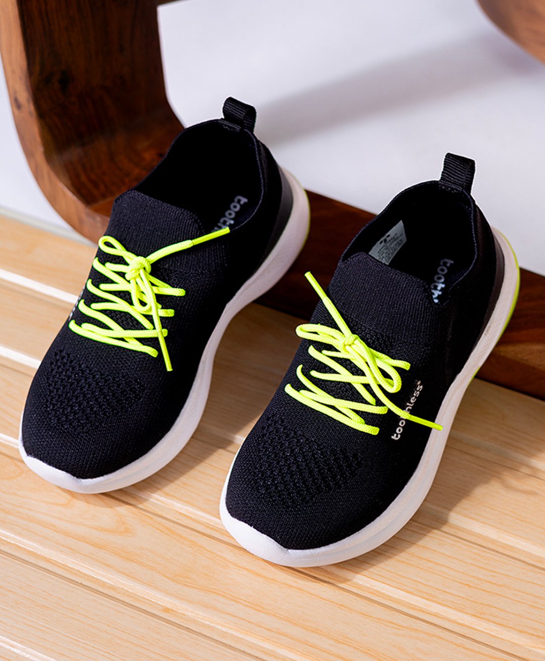 Toothless Solid Lace Up Shoes - Black-image-8