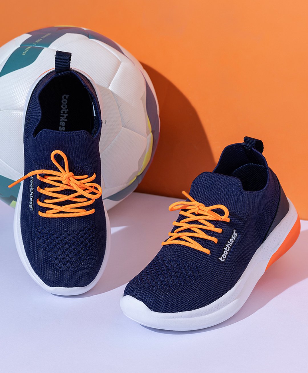 Toothless Solid Lace Up Shoes - Navy Blue-picture-27