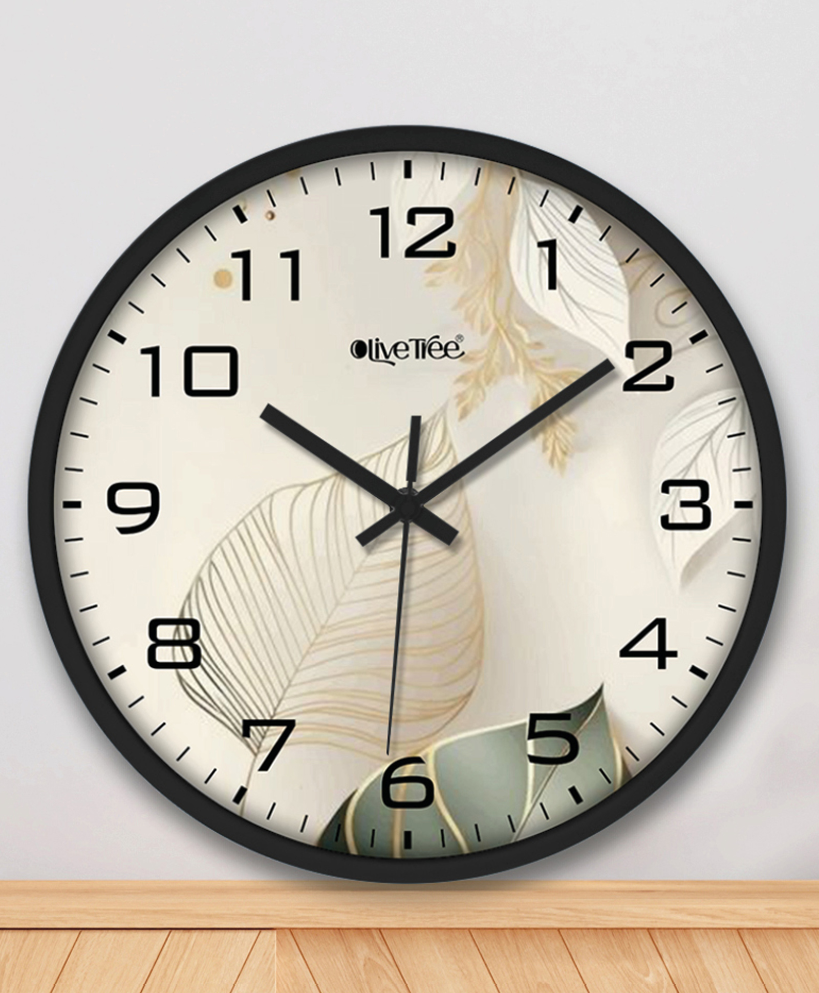 Olive Tree Plastic Wall Clock 12" Analog Decorative Latest Modern Wall Clock for Home, Bedroom, Office-image-21