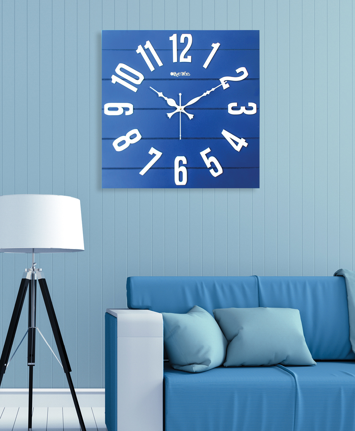 Olive tree Wooden Designer Tic-Toc Movement Wall Clock for Home | Wooden Wall Clock for Living Room Bedroom-image-22