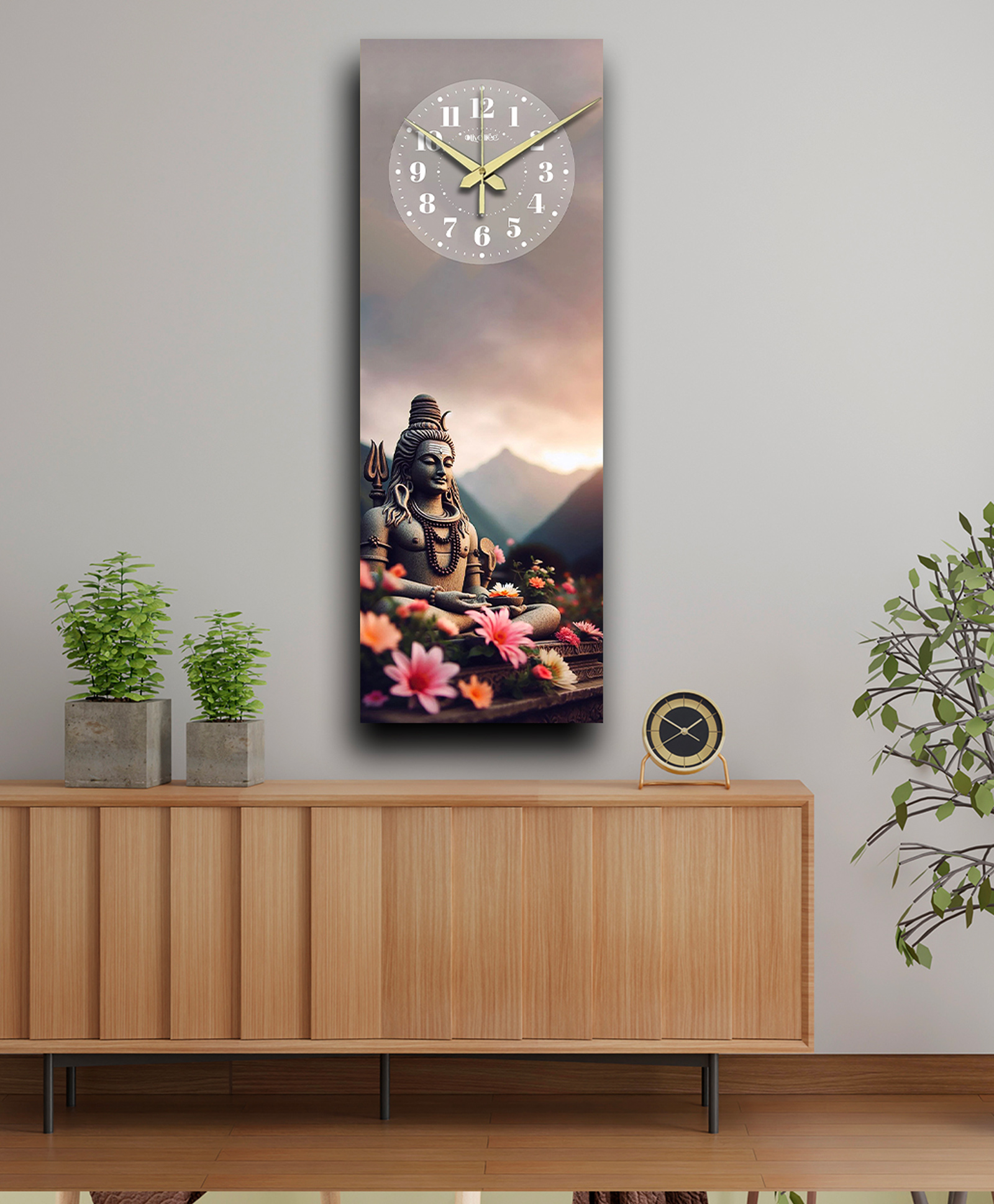 Olive tree Wooden Designer Tic-Toc Movement Wall Clock for Home | Wooden Wall Clock for Living Room Bedroom-picture-11